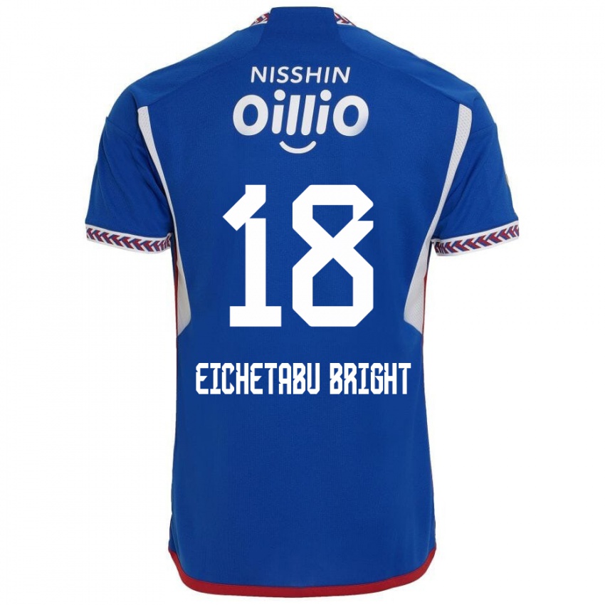 Niño Camiseta Kai Eichetabu Bright #18 Azul Blanco Rojo 1ª Equipación 2024/25 La Camisa