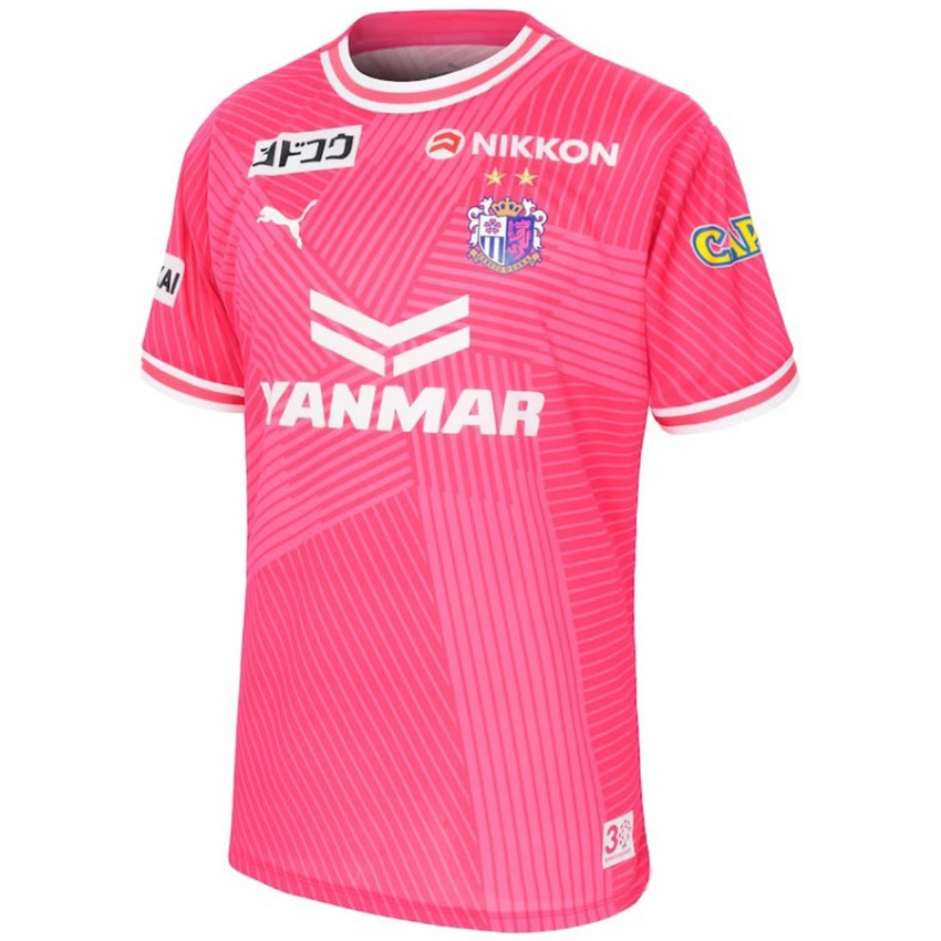 Niño Camiseta Jordy Croux #11 Rosa Blanco 1ª Equipación 2024/25 La Camisa