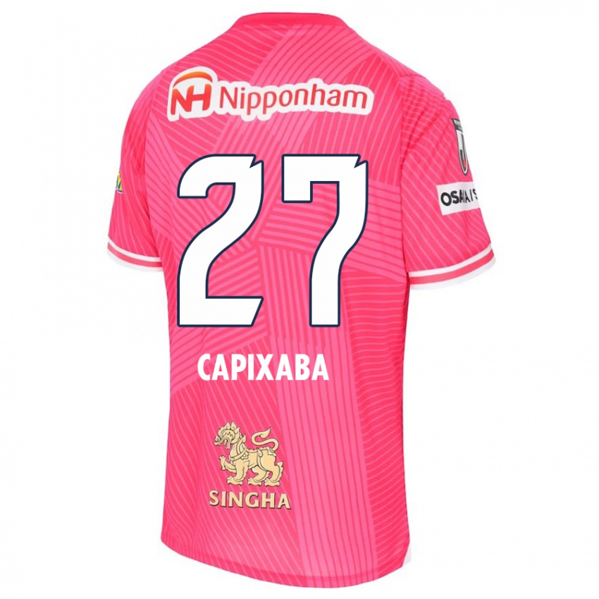 Niño Camiseta Capixaba #27 Rosa Blanco 1ª Equipación 2024/25 La Camisa