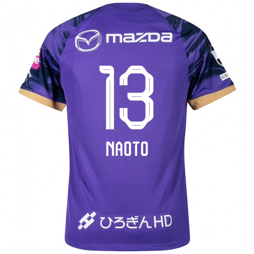 Niño Camiseta Naoto Arai #13 Púrpura Blanco 1ª Equipación 2024/25 La Camisa