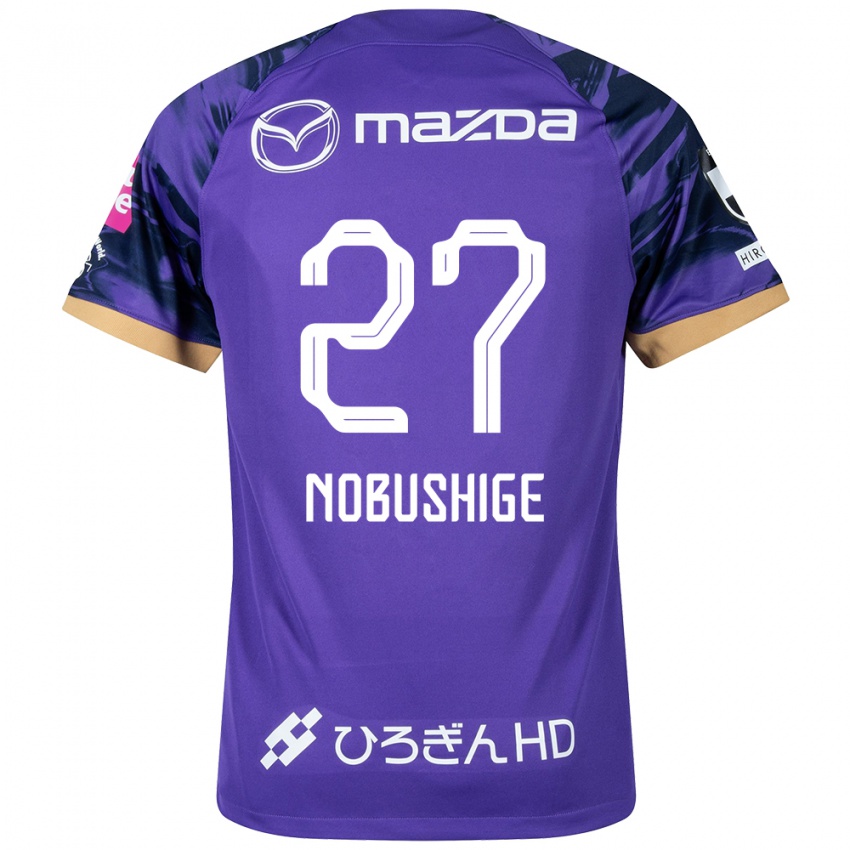 Niño Camiseta Ryojiro Nobushige #27 Púrpura Blanco 1ª Equipación 2024/25 La Camisa