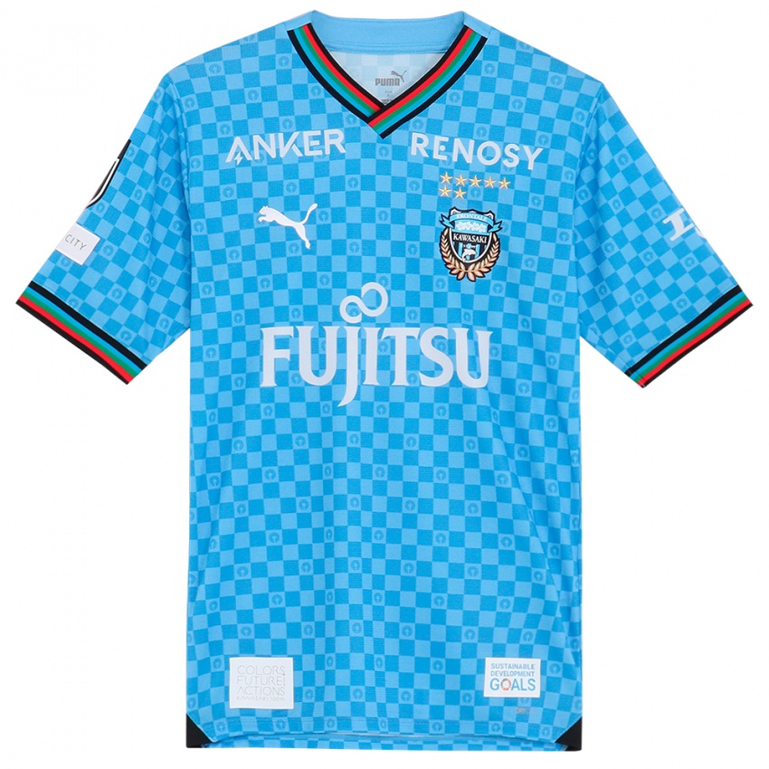 Niño Camiseta Erison #9 Azul Celeste 1ª Equipación 2024/25 La Camisa