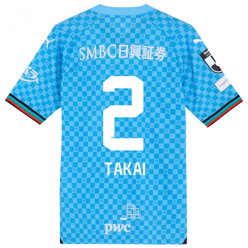 Niño Camiseta Kota Takai #2 Azul Celeste 1ª Equipación 2024/25 La Camisa