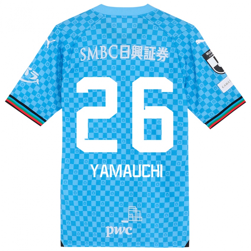 Niño Camiseta Hinata Yamauchi #26 Azul Celeste 1ª Equipación 2024/25 La Camisa