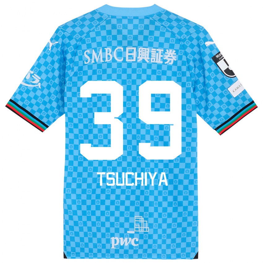 Niño Camiseta Kaito Tsuchiya #39 Azul Celeste 1ª Equipación 2024/25 La Camisa