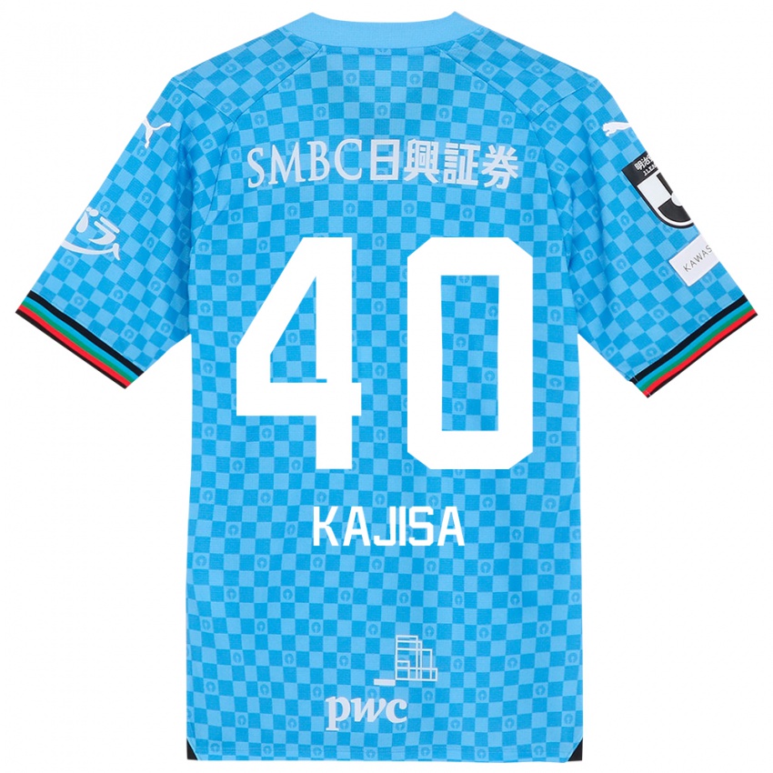 Niño Camiseta Umi Kajisa #40 Azul Celeste 1ª Equipación 2024/25 La Camisa