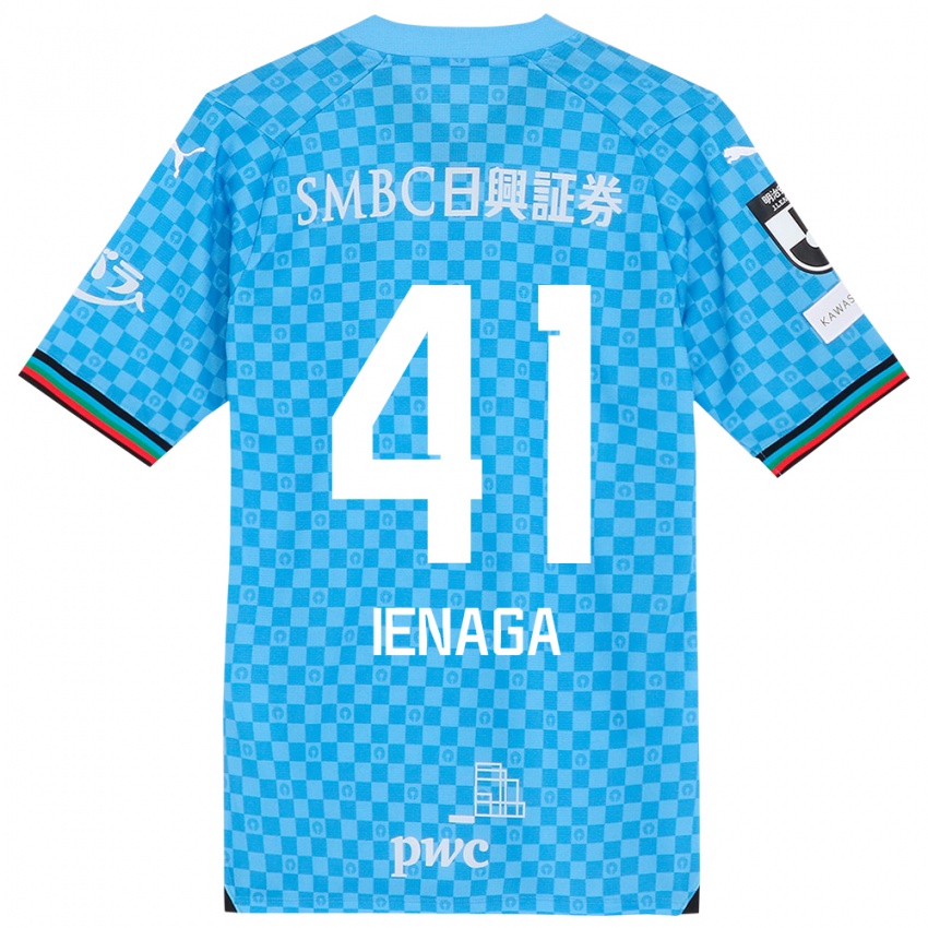 Niño Camiseta Akihiro Ienaga #41 Azul Celeste 1ª Equipación 2024/25 La Camisa