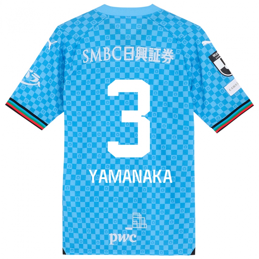 Niño Camiseta Daiki Yamanaka #3 Azul Celeste 1ª Equipación 2024/25 La Camisa