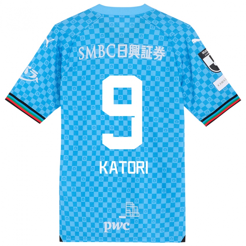 Niño Camiseta Takeshi Katori #9 Azul Celeste 1ª Equipación 2024/25 La Camisa