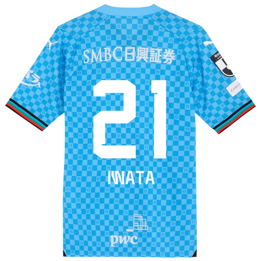 Niño Camiseta Kantaro Iwata #21 Azul Celeste 1ª Equipación 2024/25 La Camisa