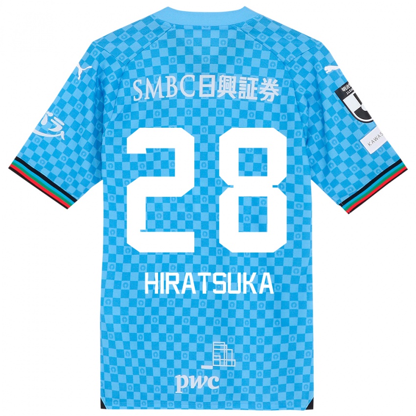 Niño Camiseta Hayato Hiratsuka #28 Azul Celeste 1ª Equipación 2024/25 La Camisa