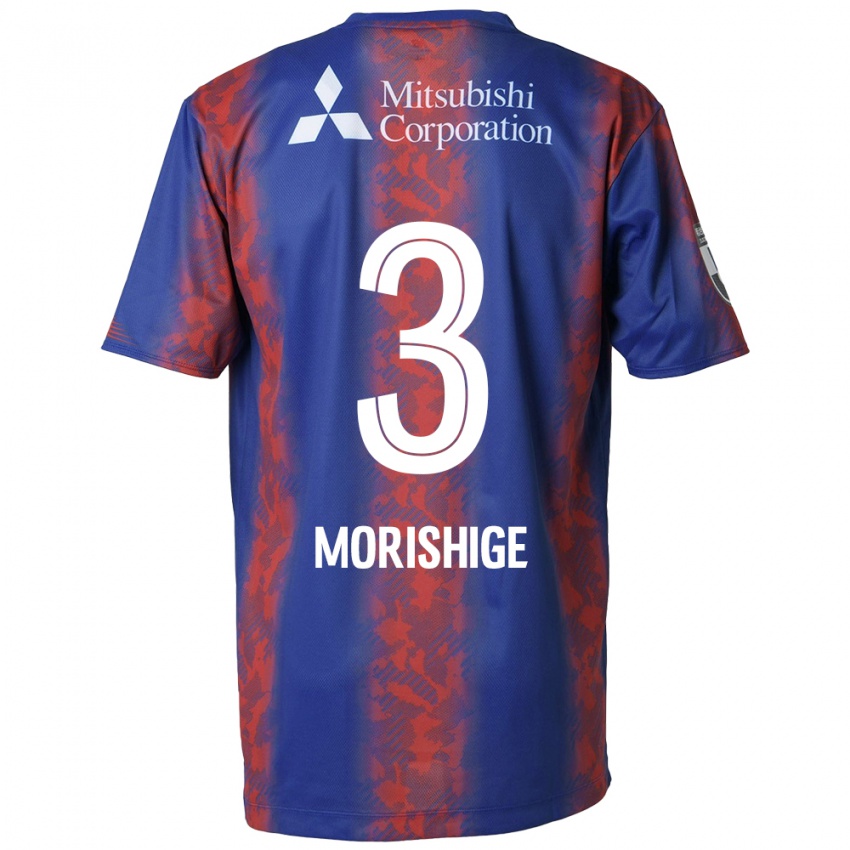 Niño Camiseta Masato Morishige #3 Azul Rojo 1ª Equipación 2024/25 La Camisa