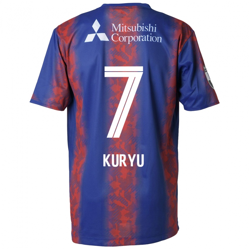 Niño Camiseta Kuryu Matsuki #7 Azul Rojo 1ª Equipación 2024/25 La Camisa