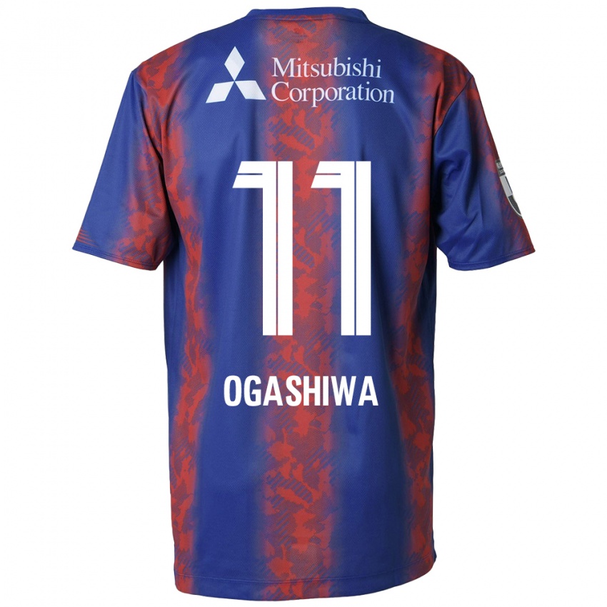 Niño Camiseta Tsuyoshi Ogashiwa #11 Azul Rojo 1ª Equipación 2024/25 La Camisa