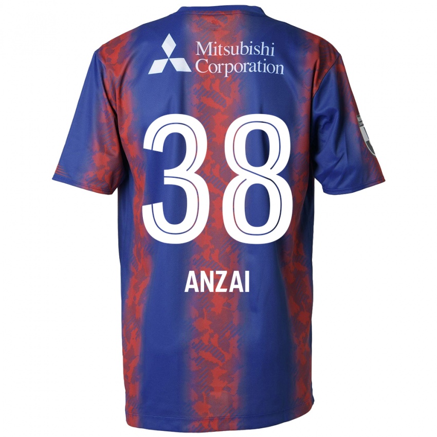 Niño Camiseta Soma Anzai #38 Azul Rojo 1ª Equipación 2024/25 La Camisa