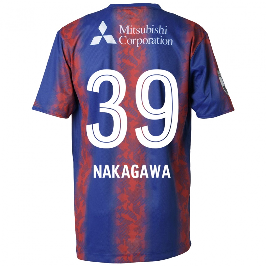 Niño Camiseta Teruhito Nakagawa #39 Azul Rojo 1ª Equipación 2024/25 La Camisa