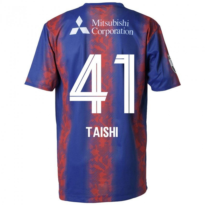 Niño Camiseta Taishi Brandon Nozawa #41 Azul Rojo 1ª Equipación 2024/25 La Camisa