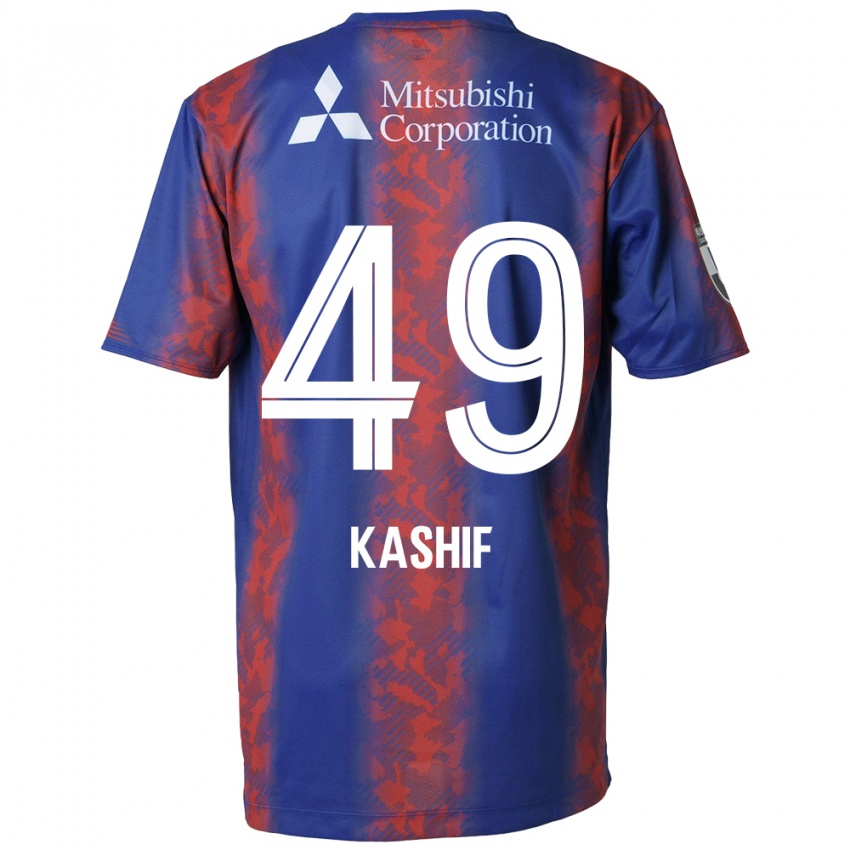 Niño Camiseta Kashif Bangnagande #49 Azul Rojo 1ª Equipación 2024/25 La Camisa