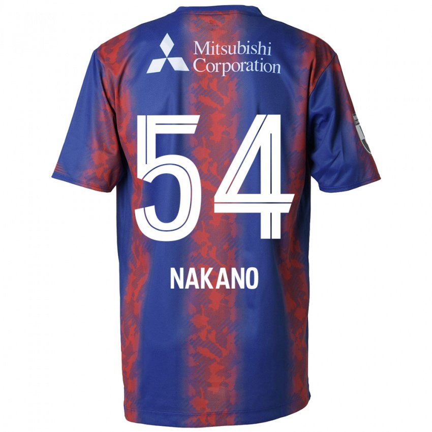 Niño Camiseta Yui Nakano #54 Azul Rojo 1ª Equipación 2024/25 La Camisa