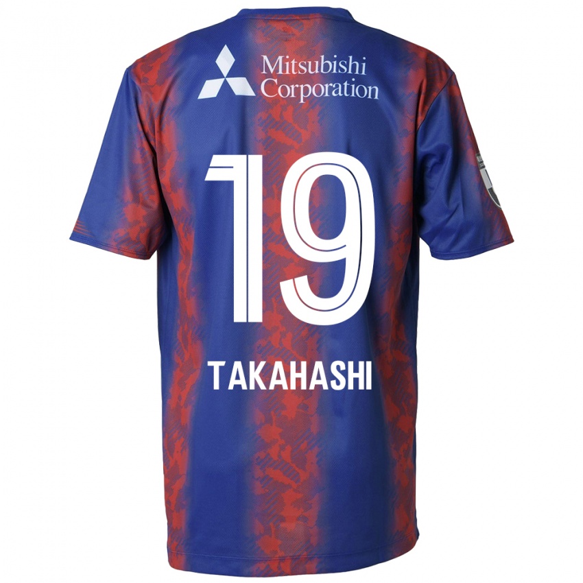 Niño Camiseta Yuya Takahashi #19 Azul Rojo 1ª Equipación 2024/25 La Camisa