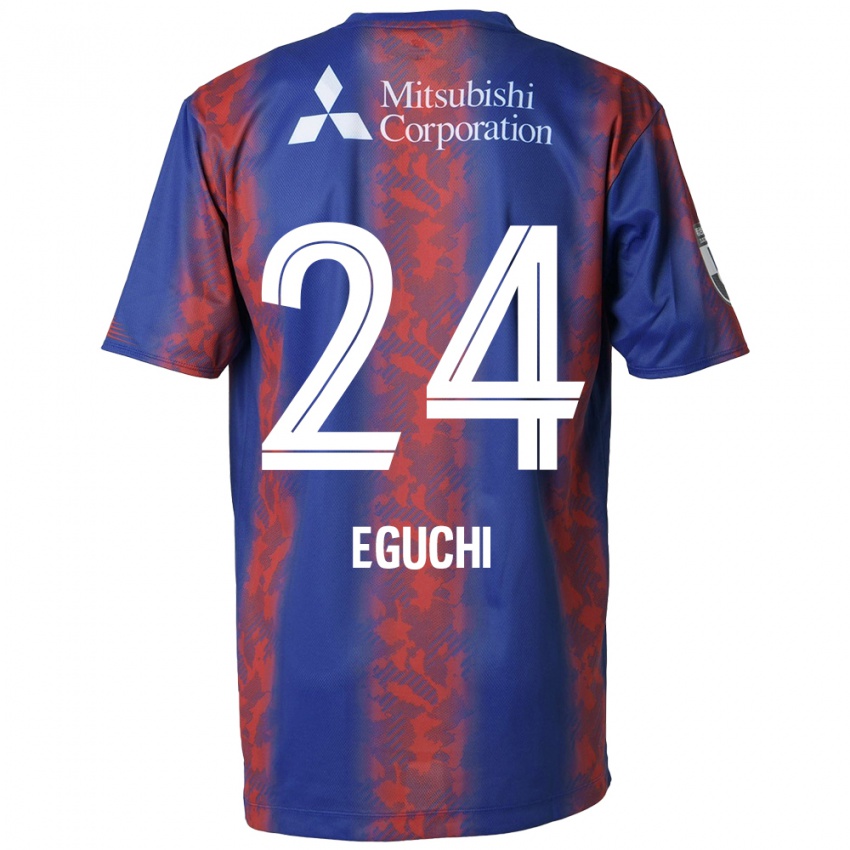 Niño Camiseta Kaito Eguchi #24 Azul Rojo 1ª Equipación 2024/25 La Camisa