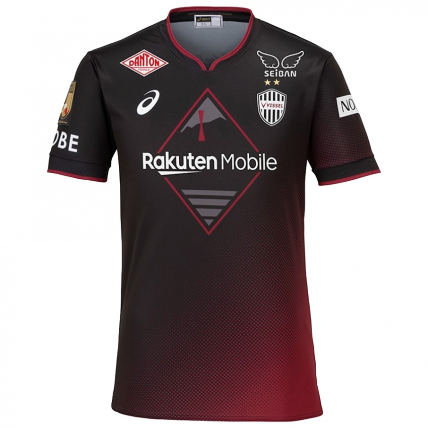 Niño Camiseta Yosuke Ideguchi #7 Negro Rojo 1ª Equipación 2024/25 La Camisa