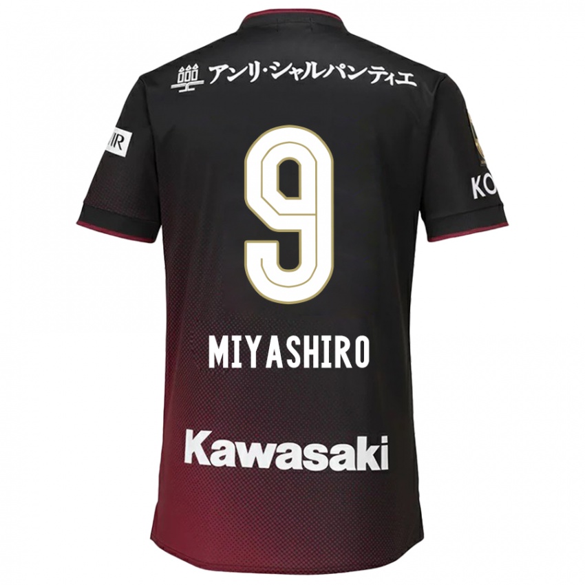 Niño Camiseta Taisei Miyashiro #9 Negro Rojo 1ª Equipación 2024/25 La Camisa