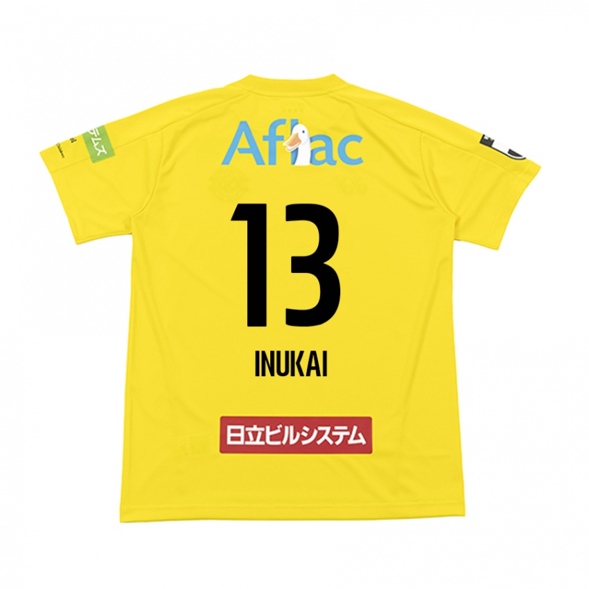 Niño Camiseta Tomoya Inukai #13 Amarillo Negro 1ª Equipación 2024/25 La Camisa