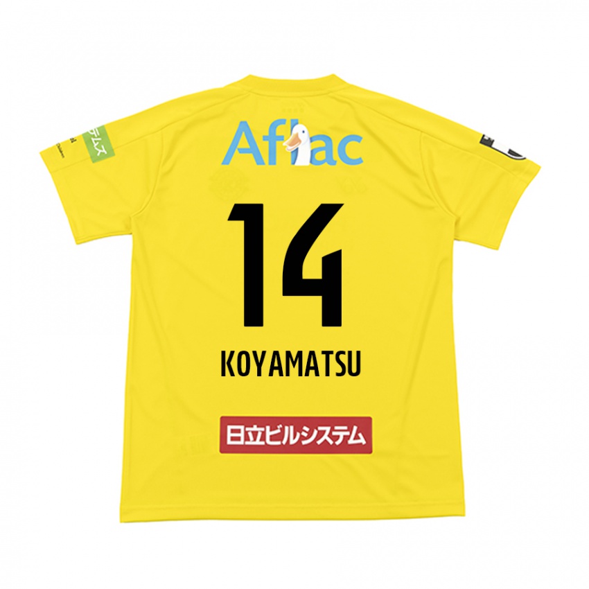 Niño Camiseta Tomoya Koyamatsu #14 Amarillo Negro 1ª Equipación 2024/25 La Camisa