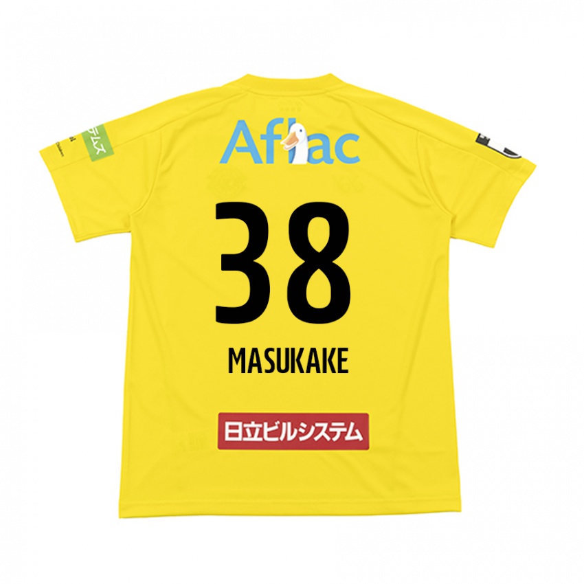 Niño Camiseta Yugo Masukake #38 Amarillo Negro 1ª Equipación 2024/25 La Camisa