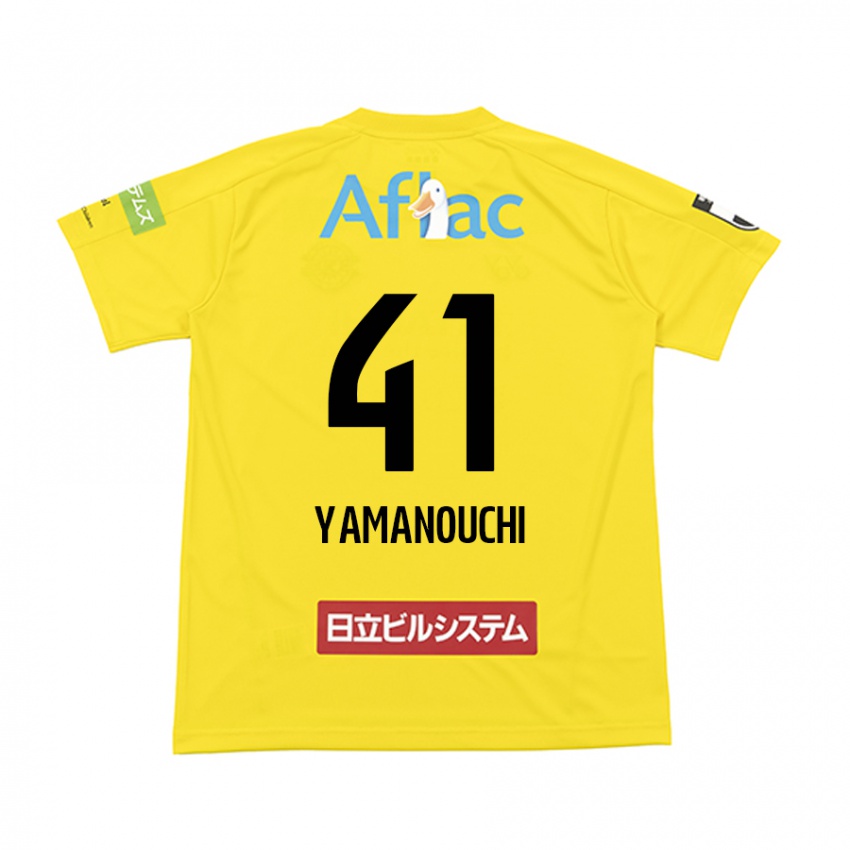 Niño Camiseta Yusei Yamanouchi #41 Amarillo Negro 1ª Equipación 2024/25 La Camisa