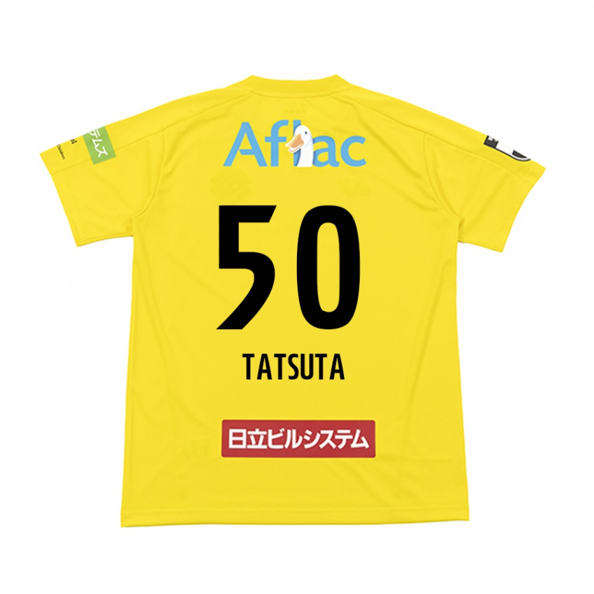 Niño Camiseta Yugo Tatsuta #50 Amarillo Negro 1ª Equipación 2024/25 La Camisa