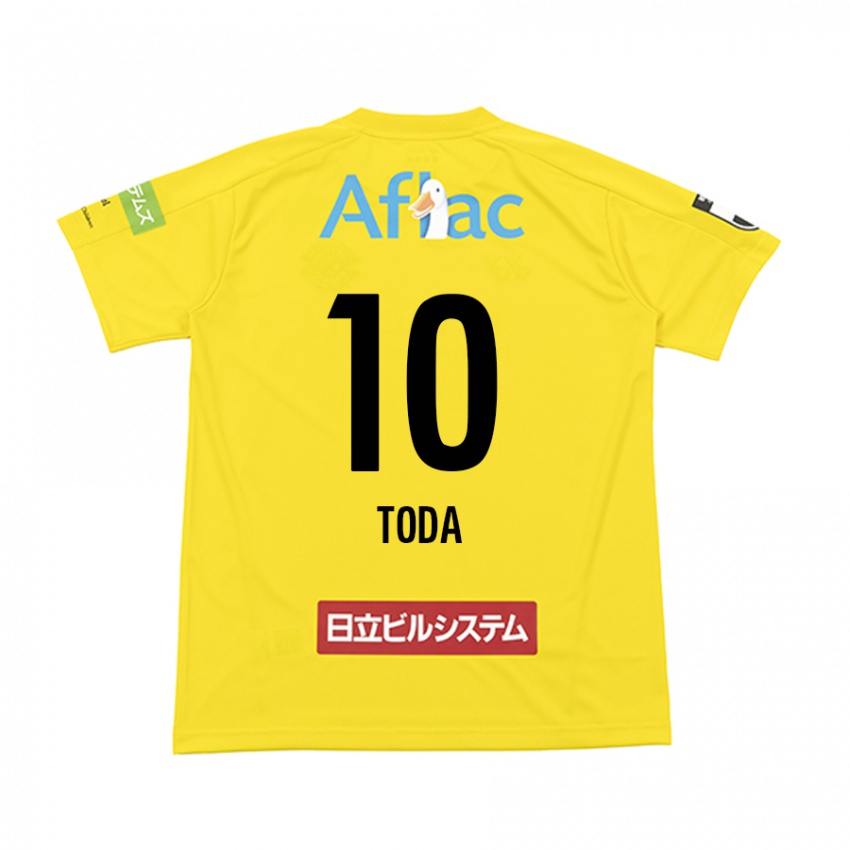 Niño Camiseta Masato Toda #10 Amarillo Negro 1ª Equipación 2024/25 La Camisa