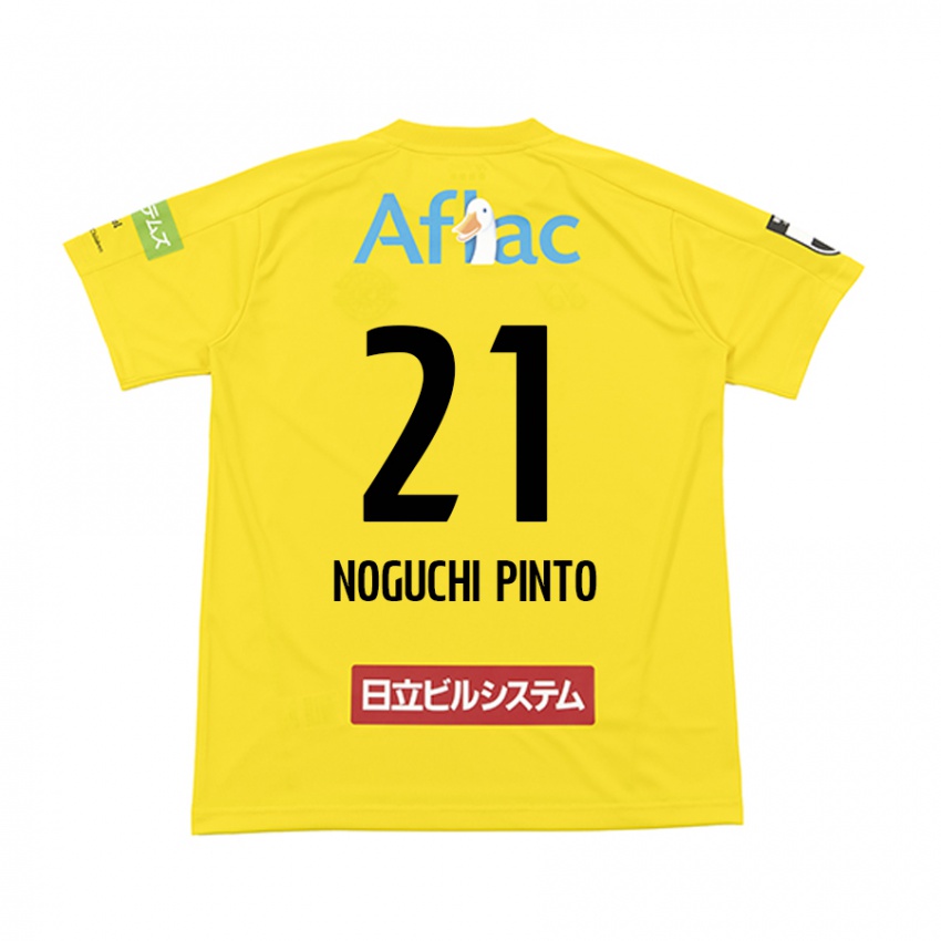 Niño Camiseta Amato Noguchi Pinto #21 Amarillo Negro 1ª Equipación 2024/25 La Camisa