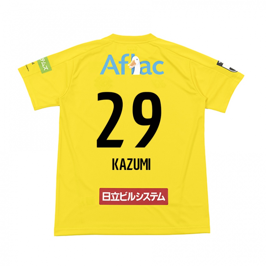 Niño Camiseta Takuto Kazumi #29 Amarillo Negro 1ª Equipación 2024/25 La Camisa