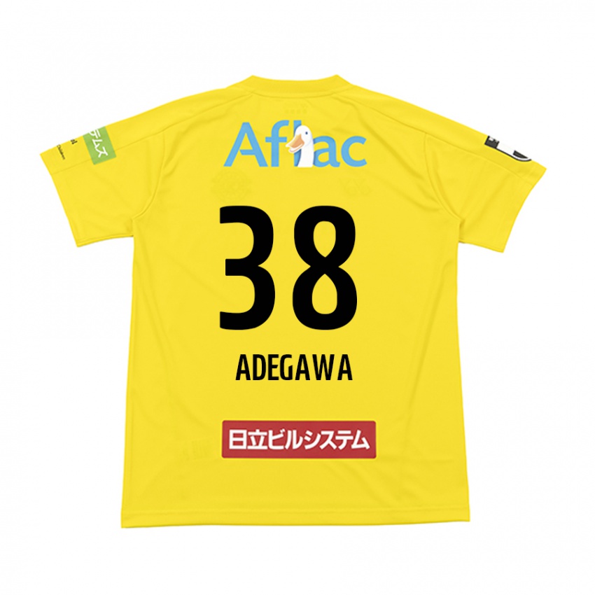 Niño Camiseta Koa Adegawa #38 Amarillo Negro 1ª Equipación 2024/25 La Camisa