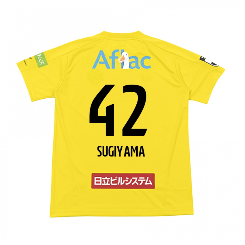 Niño Camiseta Shunnosuke Sugiyama #42 Amarillo Negro 1ª Equipación 2024/25 La Camisa