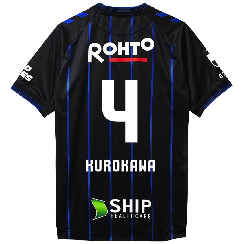 Niño Camiseta Keisuke Kurokawa #4 Azul Negro 1ª Equipación 2024/25 La Camisa