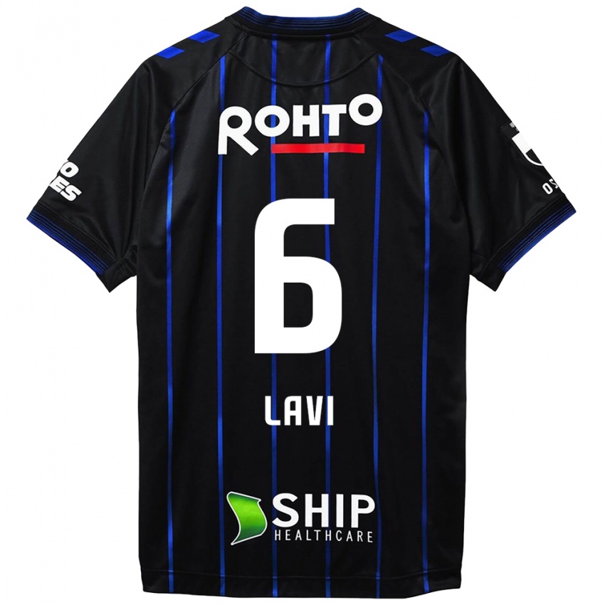 Niño Camiseta Neta Lavi #6 Azul Negro 1ª Equipación 2024/25 La Camisa