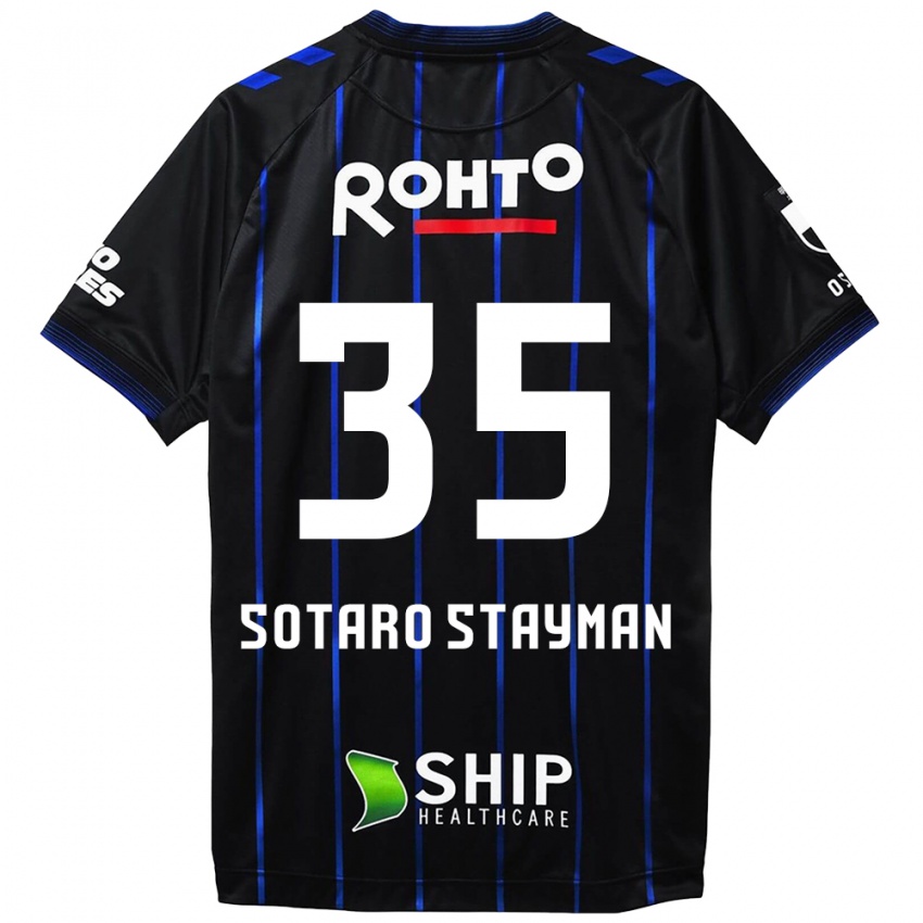 Niño Camiseta Joshua Sotaro Stayman #35 Azul Negro 1ª Equipación 2024/25 La Camisa