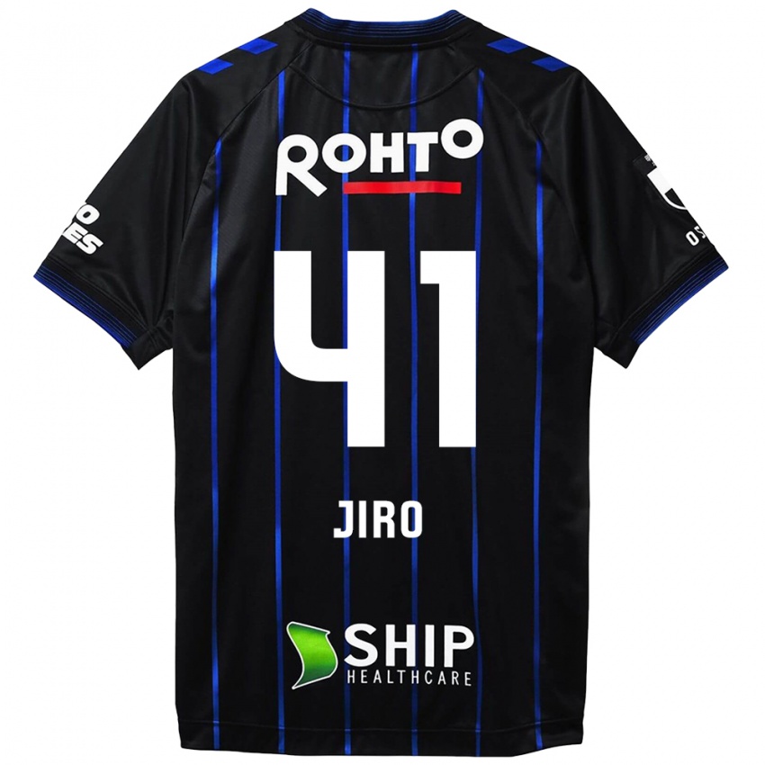 Niño Camiseta Jiro Nakamura #41 Azul Negro 1ª Equipación 2024/25 La Camisa