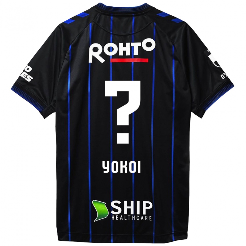 Niño Camiseta Yuya Yokoi #0 Azul Negro 1ª Equipación 2024/25 La Camisa