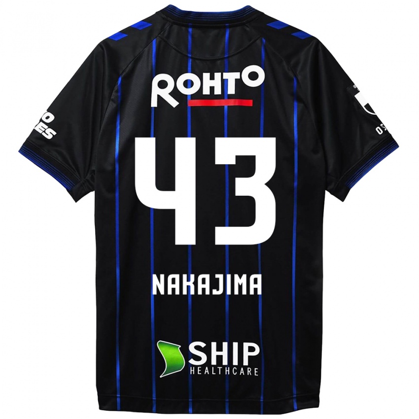 Niño Camiseta Yugo Nakajima #43 Azul Negro 1ª Equipación 2024/25 La Camisa