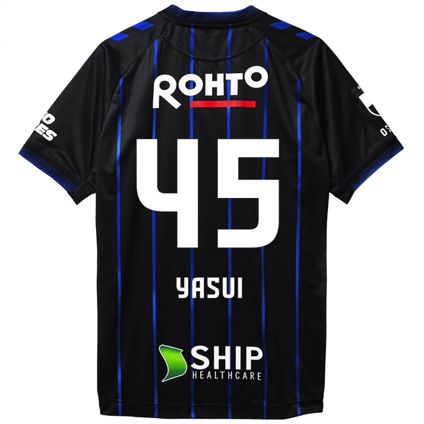 Niño Camiseta Tsukasa Yasui #45 Azul Negro 1ª Equipación 2024/25 La Camisa