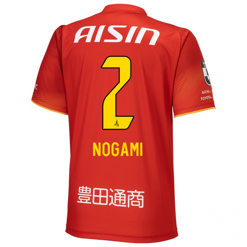 Niño Camiseta Yuki Nogami #2 Rojo Blanco Amarillo 1ª Equipación 2024/25 La Camisa