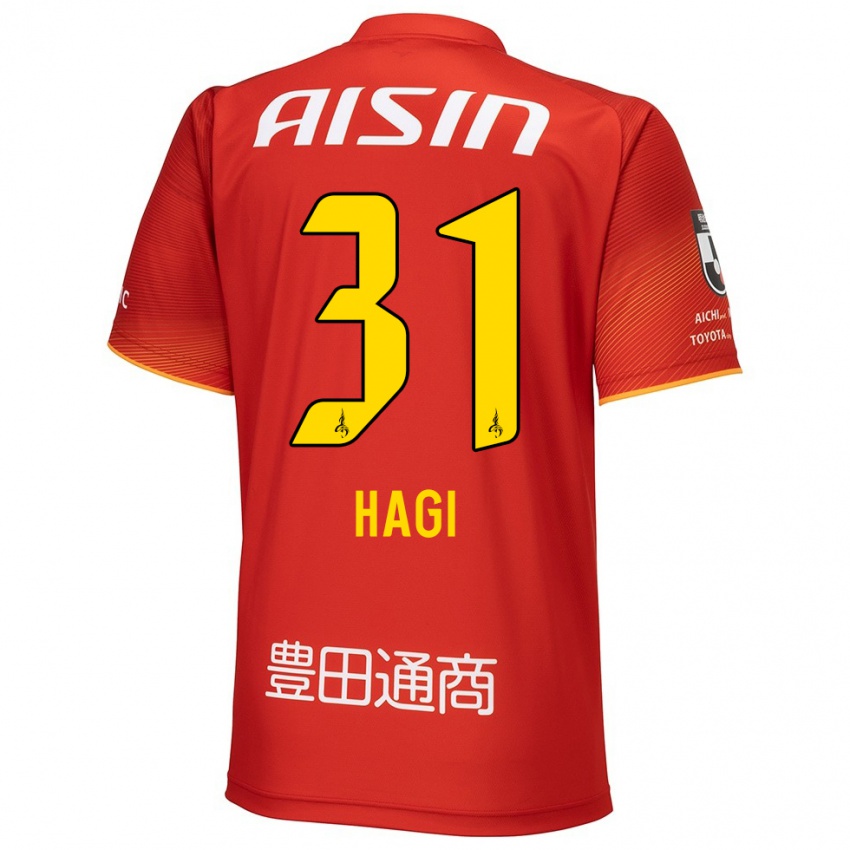 Niño Camiseta Hiroaki Hagi #31 Rojo Blanco Amarillo 1ª Equipación 2024/25 La Camisa