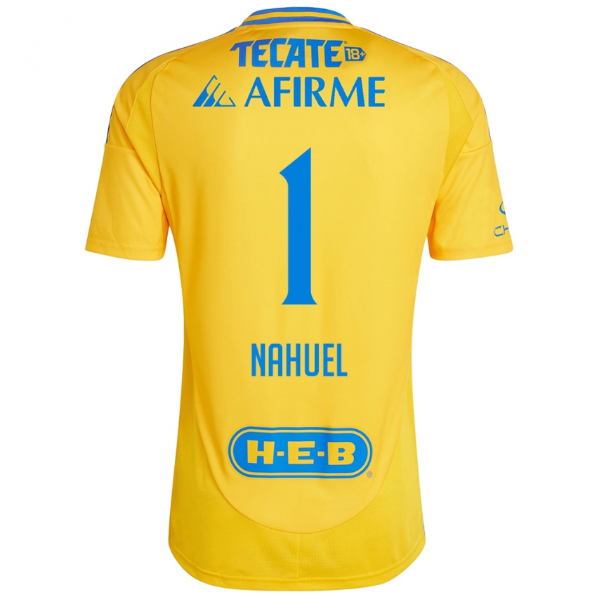 Niño Camiseta Nahuel Guzman #1 Oro Amarillo 1ª Equipación 2024/25 La Camisa