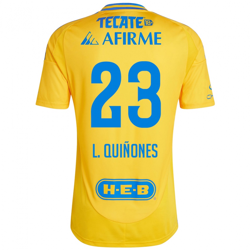 Niño Camiseta Luis Quinones #23 Oro Amarillo 1ª Equipación 2024/25 La Camisa