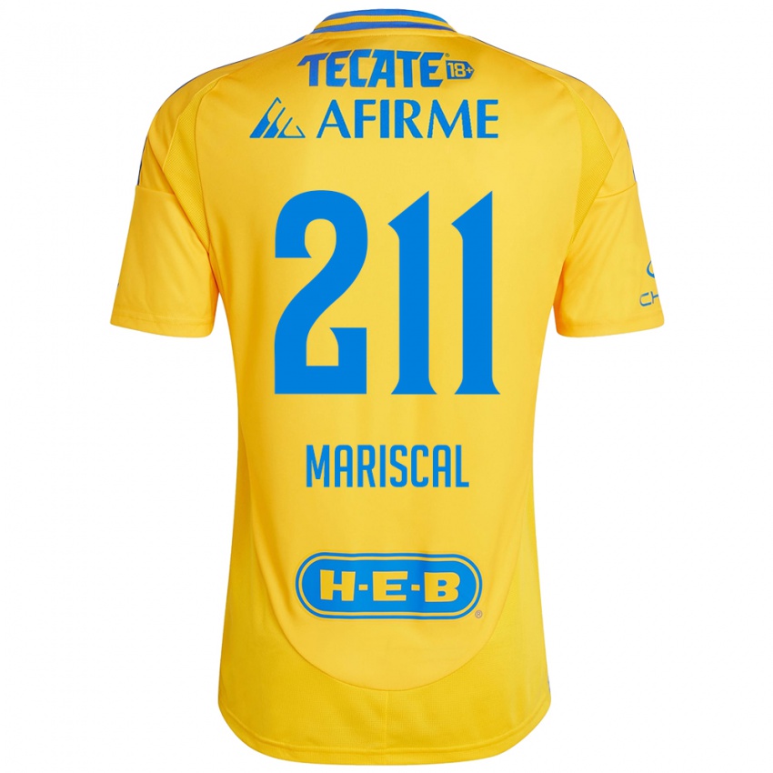 Niño Camiseta Kevin Mariscal #211 Oro Amarillo 1ª Equipación 2024/25 La Camisa