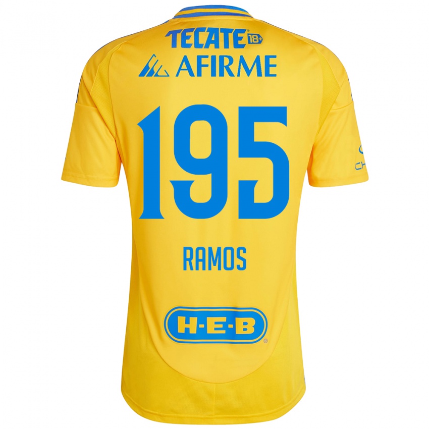 Niño Camiseta Rodrigo Ramos #195 Oro Amarillo 1ª Equipación 2024/25 La Camisa